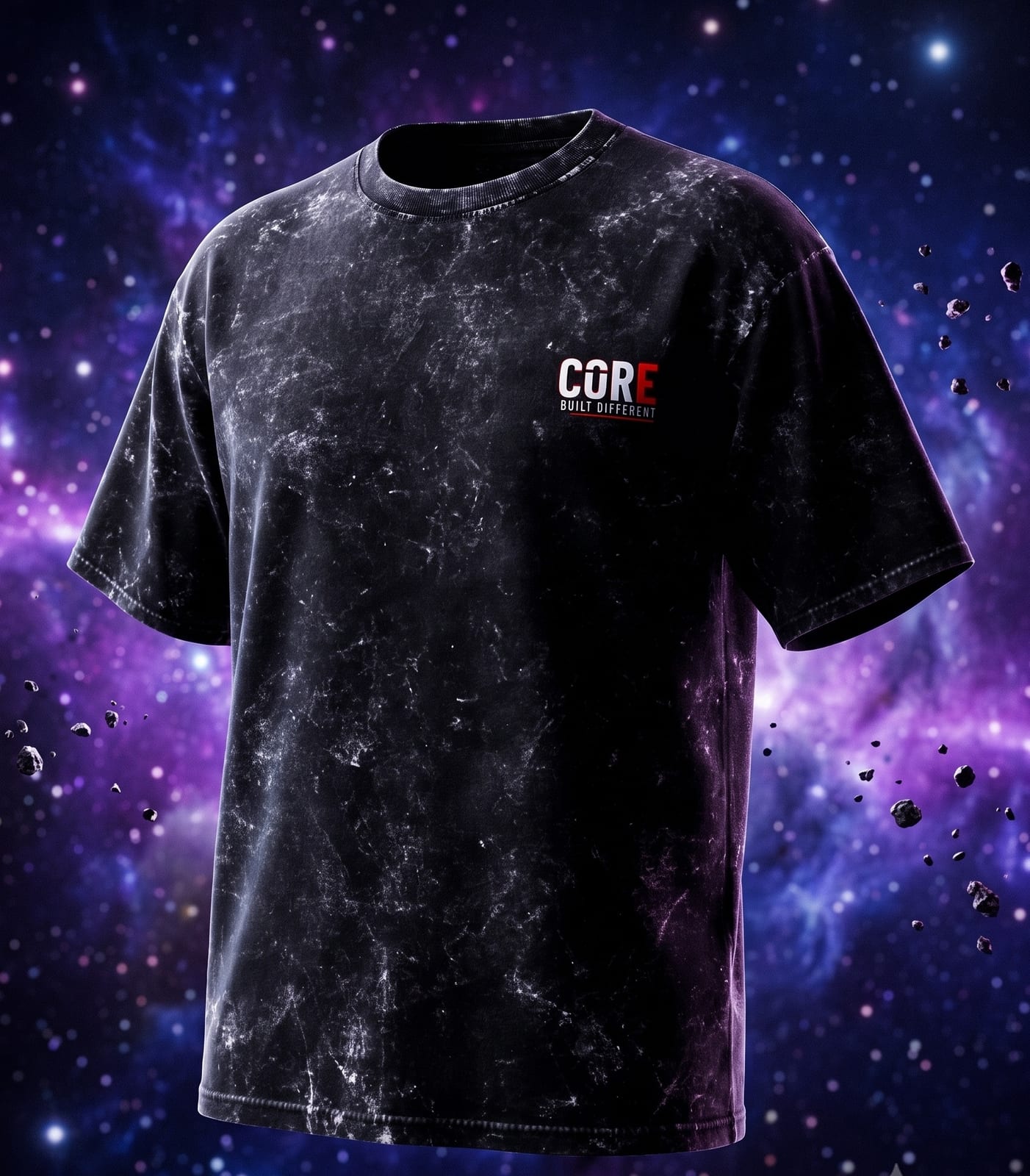 The Core Sovereign | Raivex 240GSM Acid Wash T-Shirt