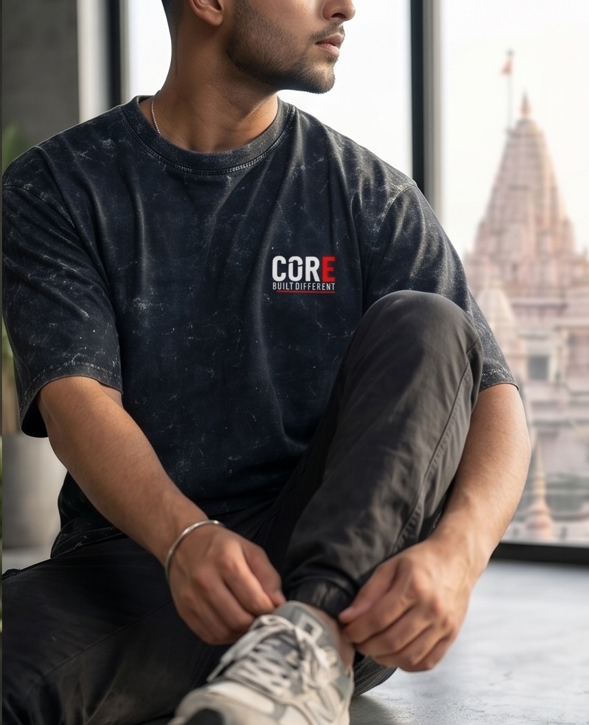 The Cosmic Navy | Raivex 240GSM Acid Wash T-Shirt