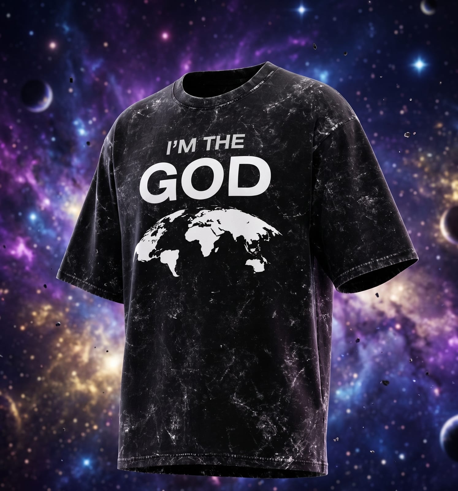 The Core God Edition | Raivex 240GSM Acid Wash T-Shirt