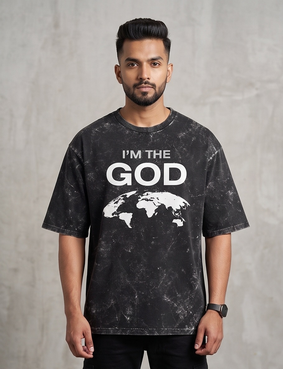 The Core God Edition | Raivex 240GSM Acid Wash T-Shirt