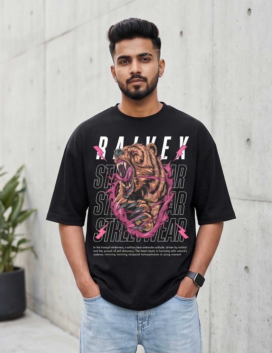 RAIVEX "Lone Bear" Graphic Heavyweight Knit Tee | 260 GSM Premium French