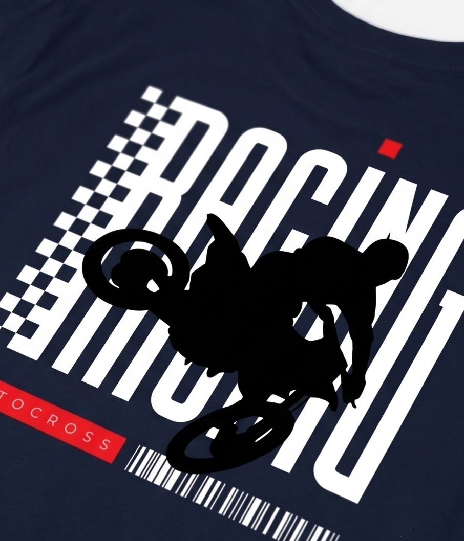 RAIVEX "Motocross Racing Division" 180 GSM Pure Cotton Regular Fit T-Shirt