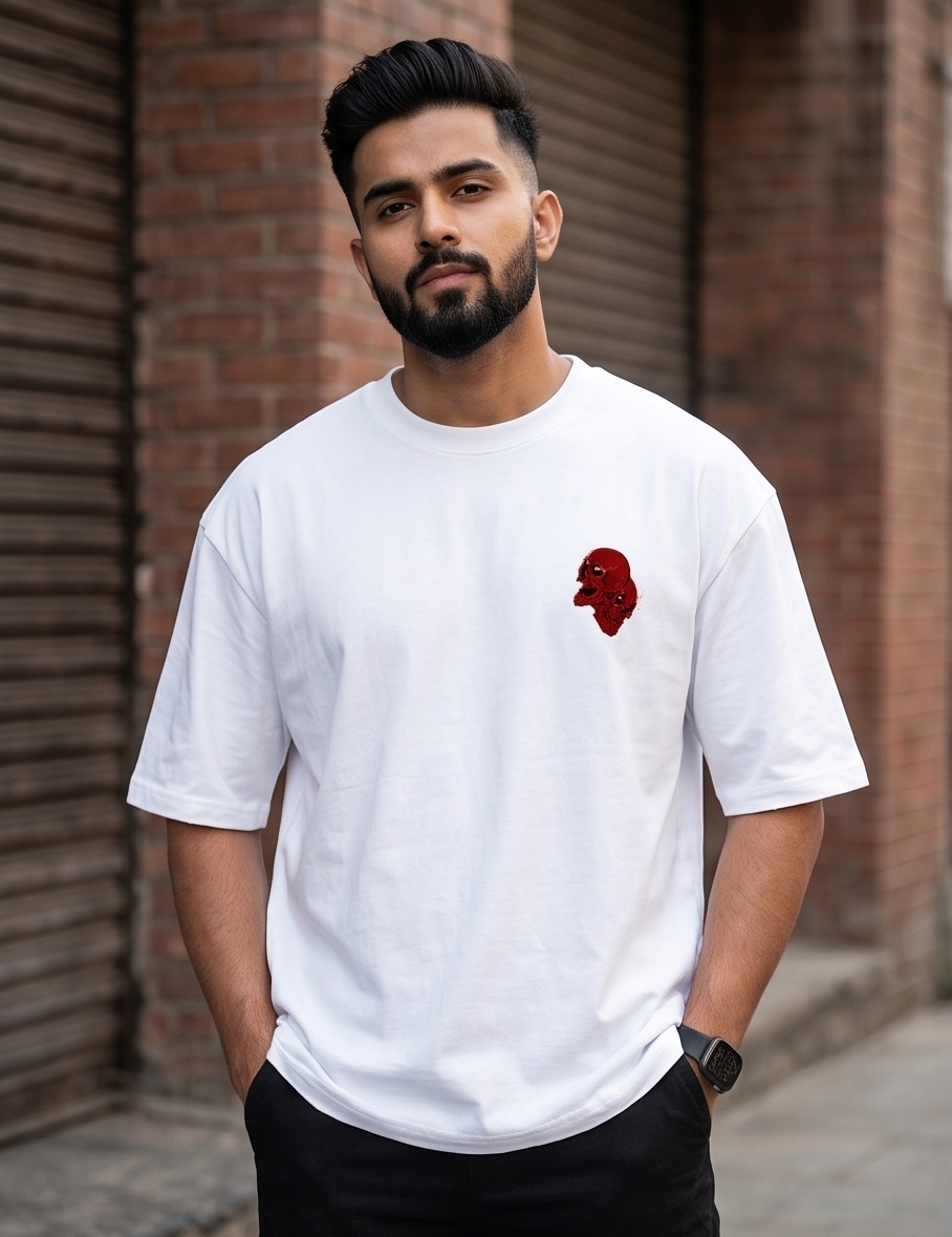 'RAIVEX "Skull: Rising of the Dead" Heavyweight 240 GSM Oversized T-Shirt