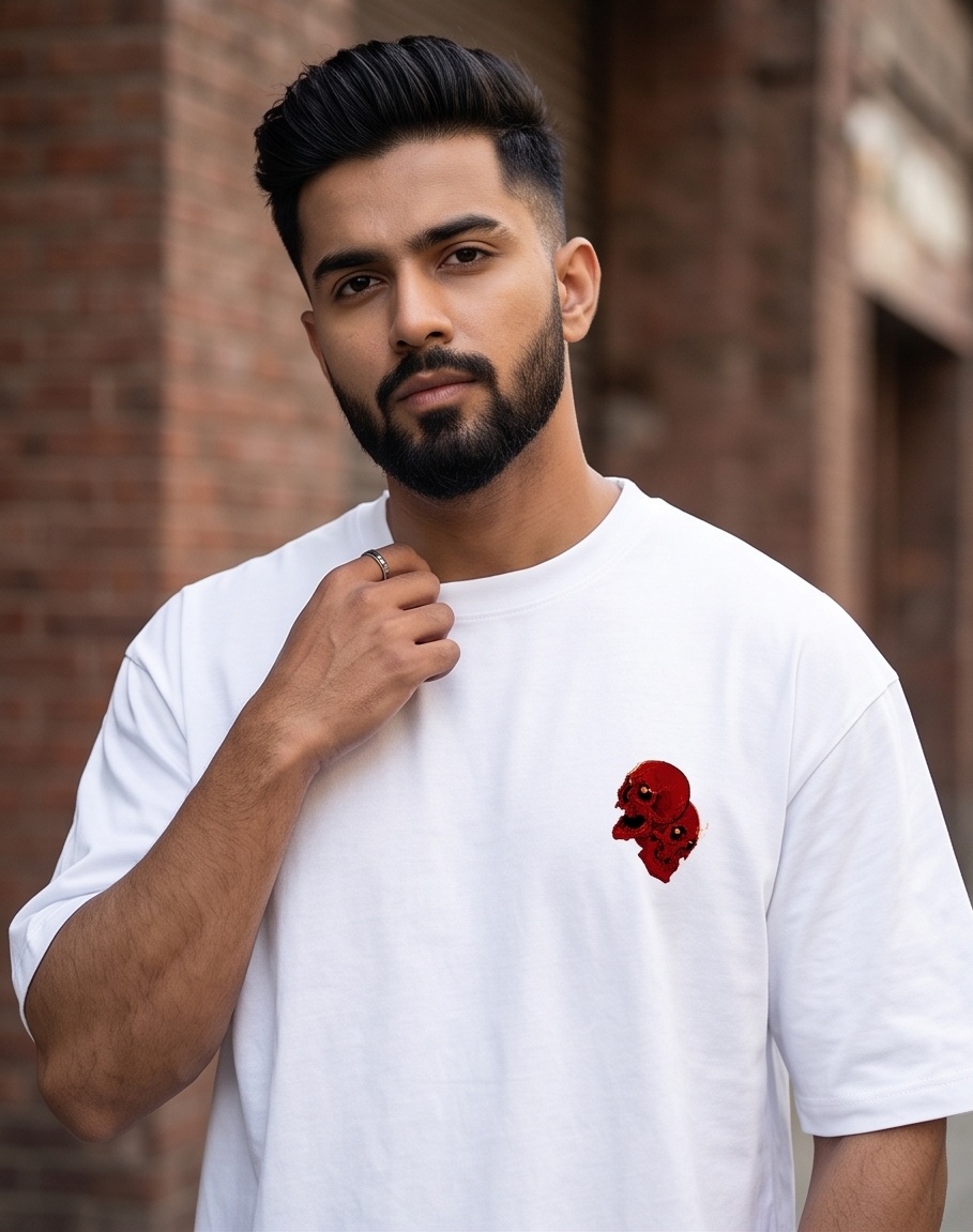 'RAIVEX "Skull: Rising of the Dead" Heavyweight 240 GSM Oversized T-Shirt