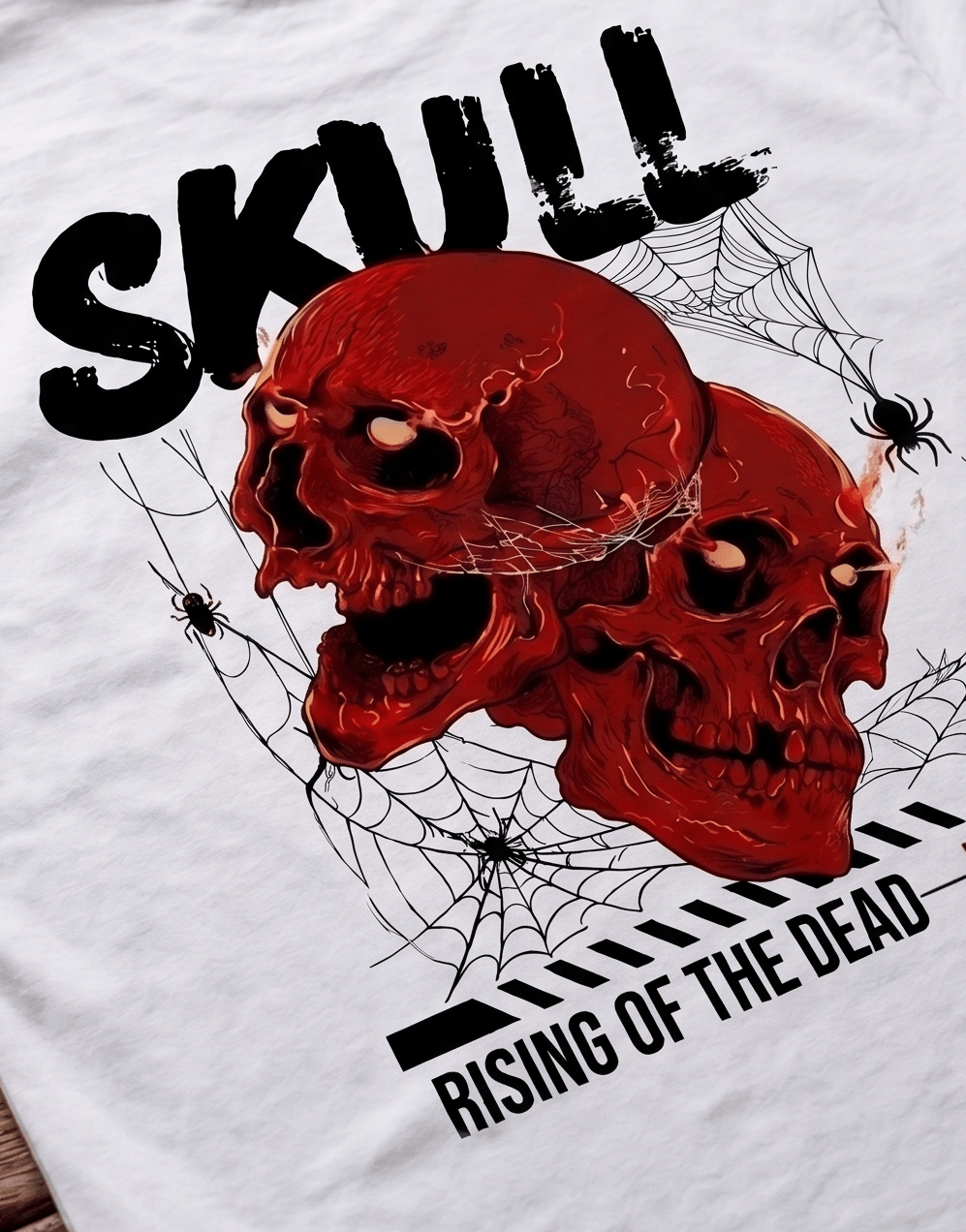 'RAIVEX "Skull: Rising of the Dead" Heavyweight 240 GSM Oversized T-Shirt